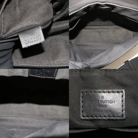 Louis Vuitton Aerogram Takeoff Messenger Bag Leather Black - Picture 13 of 14